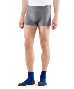 Boxer & Slips Barbati Falke Boxer Wool-Tech Light Gri | 3201GTUKN