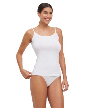 Bras & Tops Dama Falke 2-Pack Top Daily Comfort Albi | 9076XCENW