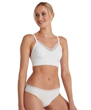 Bras & Tops Dama Falke Bustier Daily Lace Albi | 0427LVKNI
