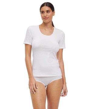 Camasa Dama Falke 2-Pack T-Shirt Round-neck Daily Comfort Albi | 9857XVSPK