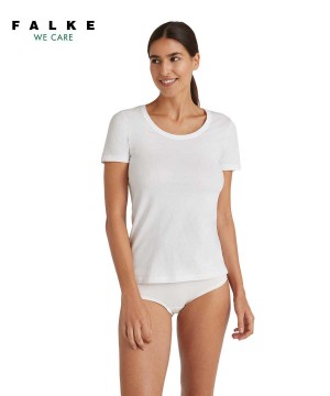 Camasa Dama Falke T-Shirt Round-neck Daily Natural Albi | 4169AKCUJ