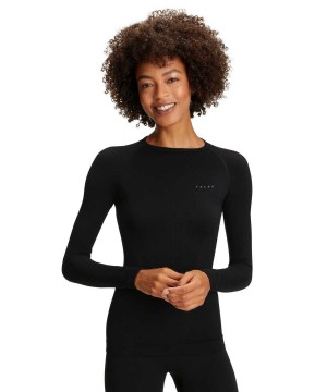 Cămașă Cu Mânecă Lungă Dama Falke Long sleeve shirt Warm Negrii | 5362CQSPV