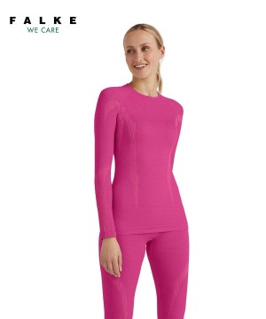 Cămașă Cu Mânecă Lungă Dama Falke Long sleeve shirt Wool-Tech Violet | 0152SNBRP