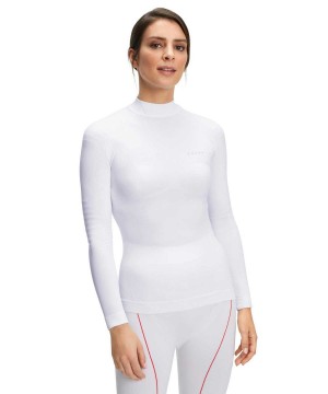 Cămașă Cu Mânecă Lungă Dama Falke Long sleeve shirt Warm Albi | 0392AMEWV