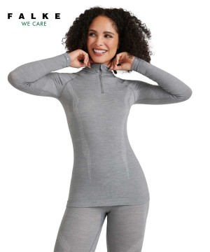 Cămașă Cu Mânecă Lungă Dama Falke Long sleeve shirt Wool-Tech Gri | 8603AYWZH