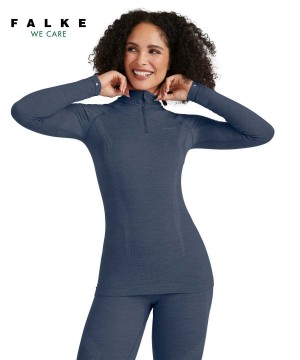 Cămașă Cu Mânecă Lungă Dama Falke Long sleeve shirt Wool-Tech Albastri | 3578XIRAU