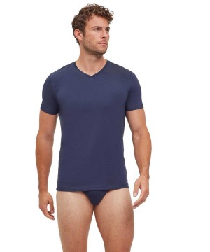 Cămașă Cu Mânecă Scurtă Barbati Falke 2-Pack T-Shirt V-neck Daily Comfort Gri | 4652MQNZK