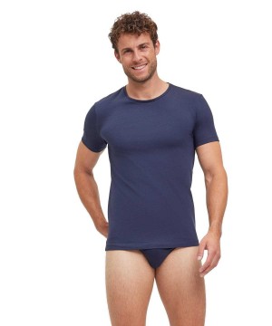 Cămașă Cu Mânecă Scurtă Barbati Falke 2-Pack T-Shirt Round-neck Daily Comfort Gri | 8372OHVLT