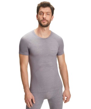 Cămașă Cu Mânecă Scurtă Barbati Falke T-Shirt Wool-Tech Light Gri | 7639WGAXK