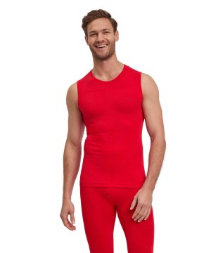 Functional Underwear Barbati Falke Singlet Warm Rosii | 0589DYVGR