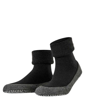 House Socks & Slippers Barbati Falke Cosyshoe Slippers Negrii | 0765DHTIL