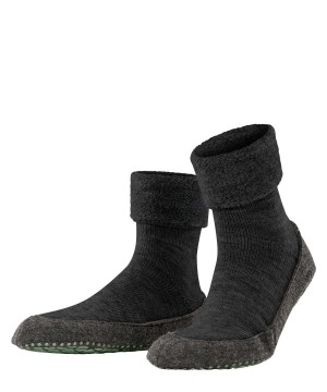 House Socks & Slippers Barbati Falke Cosyshoe Slippers Gri | 3295SHOFQ