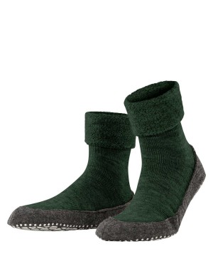 House Socks & Slippers Barbati Falke Cosyshoe Slippers Verzi | 9073GABSU
