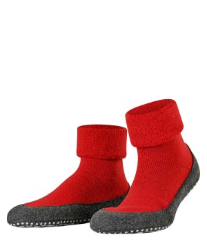 House Socks & Slippers Barbati Falke Cosyshoe Slippers Rosii | 9385YCKVA