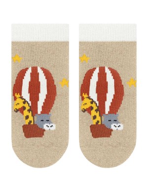 House Socks & Slippers Bebelusi Falke Baby Balloon Animals Slippers Bej | 3427XJCRM
