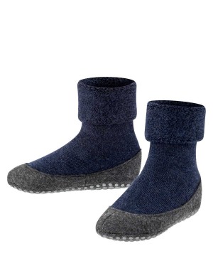 House Socks & Slippers Copii Falke Cosyshoe Minis Slippers Albastri | 2650USYHZ