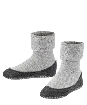 House Socks & Slippers Copii Falke Cosyshoe Teens Slippers Gri | 1847MUZYC
