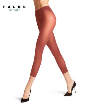 Leggings & Capri Dama Falke Pure Matt 50 DEN Capri Rosii | 1594IVEOG