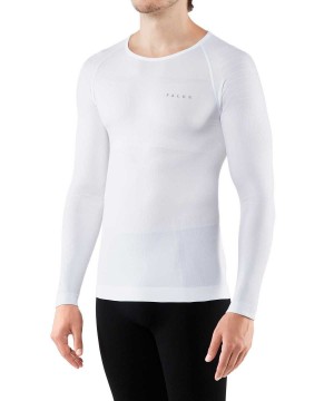 Long Sleeve T-Shirts Barbati Falke Long sleeve shirt Warm Albi | 4017ZFGDI