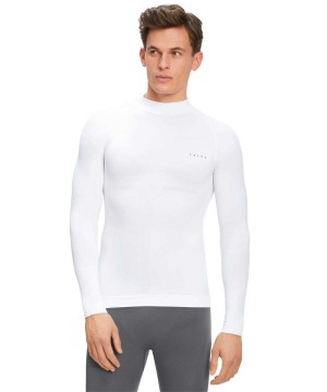 Long Sleeve T-Shirts Barbati Falke Long sleeve shirt Warm Albi | 8493MNQHG