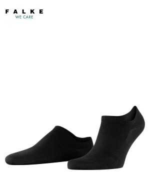 No Show Socks Barbati Falke ClimaWool Invisibles Negrii | 9082FIXEU