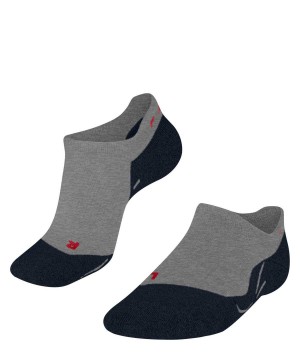 No Show Socks Barbati Falke RU3 Comfort Invisible Running Invisibles Gri | 8736KROQT