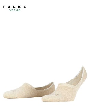 No Show Socks Barbati Falke Step High Cut Invisibles Bej | 0573PINGX