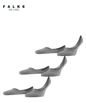 No Show Socks Barbati Falke Step Medium Cut 3-Pack Invisibles Gri | 9375ASWPM