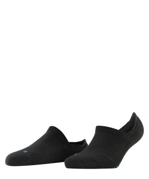 No Show Socks Dama Falke Cool Kick Invisibles Negrii | 1632PCZHM