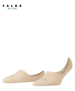 No Show Socks Dama Falke Step High Cut Invisibles Bej | 3281RBTIQ