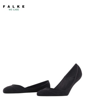 No Show Socks Dama Falke Step Medium Cut Box Invisibles Negrii | 6072QAIJZ