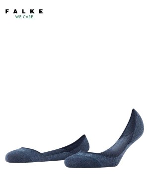 No Show Socks Dama Falke Step Medium Cut Invisibles Albastri | 0928FWLAC
