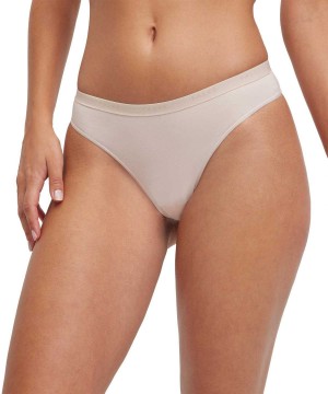 Panties & Slips Dama Falke 2-Pack Thong Daily Comfort Bej | 4918QVFEP