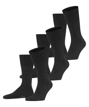 Sosete Barbati Falke Airport 3-Pack Socks Gri | 1973XFISR