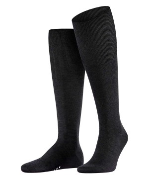 Sosete Barbati Falke Airport Knee-high Socks Negrii | 3789LRKVF