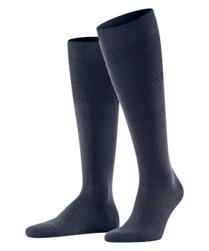 Sosete Barbati Falke Airport Knee-high Socks Albastri | 8217ULKPF