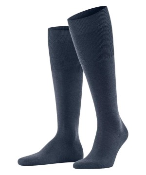 Sosete Barbati Falke Airport Knee-high Socks Albastri | 4215JZRMB