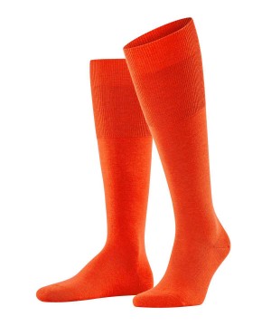 Sosete Barbati Falke Airport Knee-high Socks Portocalii | 0392HFSXL