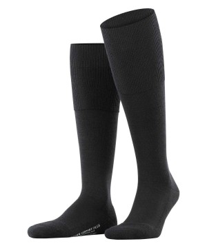 Sosete Barbati Falke Airport Plus Knee-high Socks Negrii | 1924QLOWV