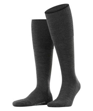 Sosete Barbati Falke Airport Plus Knee-high Socks Gri | 2573BLKAO