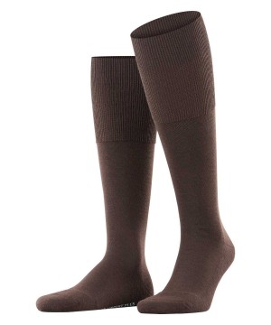 Sosete Barbati Falke Airport Plus Knee-high Socks Maro | 7193NYAGI