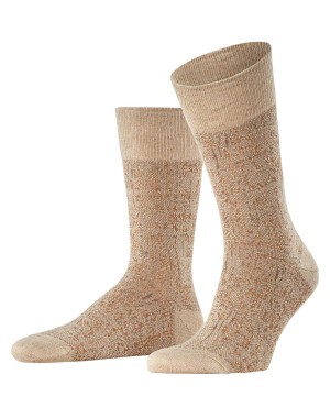 Sosete Barbati Falke Artisanship Socks Bej | 8160LRBNQ