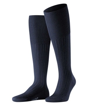 Sosete Barbati Falke Bristol Pure Knee-high Socks Albastri | 3254TNJAM