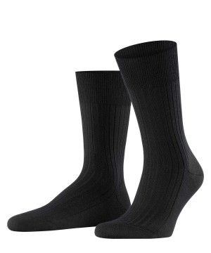 Sosete Barbati Falke Bristol Pure Socks Negrii | 8479LOSEC