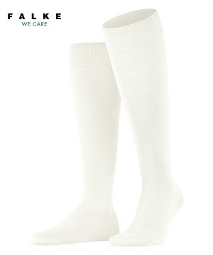 Sosete Barbati Falke ClimaWool Knee-high Socks Albi | 7309AXEMJ