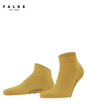 Sosete Barbati Falke Cool 24/7 Sneaker socks Galbeni | 3741IUWYB
