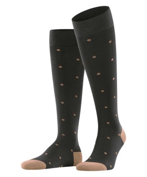 Sosete Barbati Falke Dot Knee-high Socks Maro | 6928OQLGJ