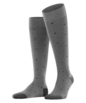 Sosete Barbati Falke Dot Knee-high Socks Gri | 2178CEDOU