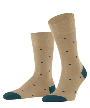 Sosete Barbati Falke Dot Socks Bej | 9037IHOZG