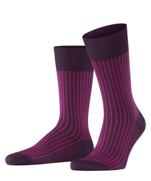 Sosete Barbati Falke Oxford Stripe Socks Violet | 2467ORJVS